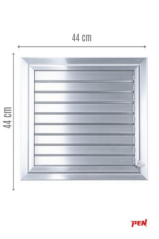 Pen Alüminyum Banyo Wc Havalandırma Menfezi 44x44 Eloksallı Seri