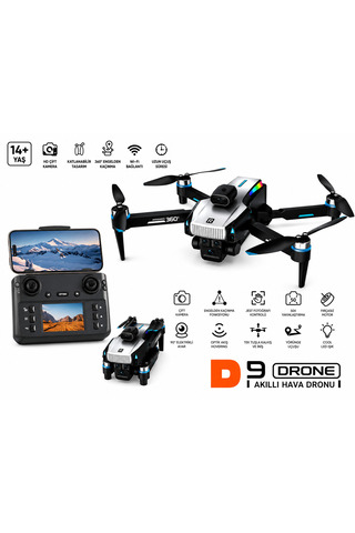 ATLT ATLANTİS D9 DRONE 4K FIRÇASIZ MOTOR PROFESYONEL 3 KAMERALI ENGEL KAÇINMA OPTİK AKIŞ POZİSYONU EKRANLI KUMANDA