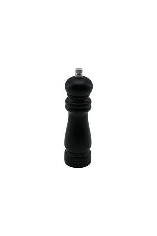 Marsilyan Siyah Ahşap Küçük= Çap: 4.5CM - Uzunluk: 15.5CM Tuz - Baharat Öğütücü AKL48JD5