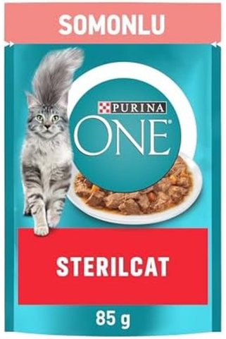 Yıldızan PURINA ONE Somonlu Kısırlaştırılmış Kediler İçin Yaş Kedi Maması 85 Gram 1089604