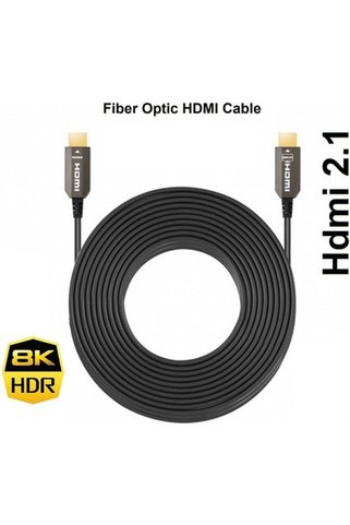 Beek HDMI 2.1 Aktif Fiber Optik Kablo AOC 10 Metre 8K 60Hz Altın Uçlu