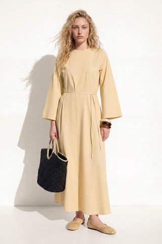 Hooopstore Anvelop Kapama Butter Yellow Elbise