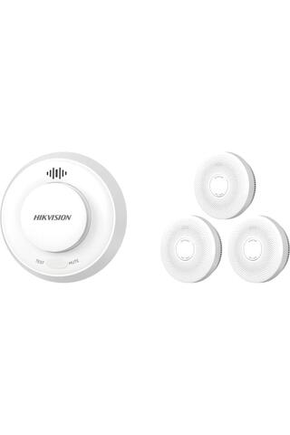Hikvision Hf-Ks2 Wf-R8 Kablosuz Buzzerli Yangın Algılama Duman Dedektör Kiti