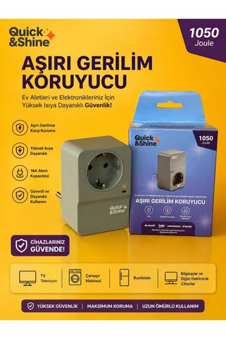 Quick&Shine AKIM KORUYUCU PRİZ