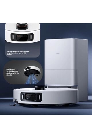 Xiaomi 20000Pa Omni Kamera Kendi kendini temizleyen Otomatik Sıcak Su Paspas Yıkama Robot Süpürge Tiftik Makinesi HEDİYE (Onerous)