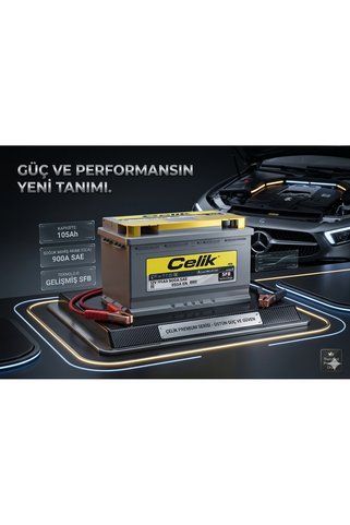 Çelik akü 105 AMPER 12V