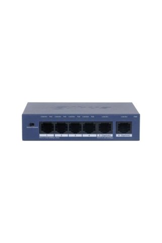 DAHUA DH-S3006-4ET-36 4 Port 10/100 PoE +2 Uplink Yönetilemez Switch 30W