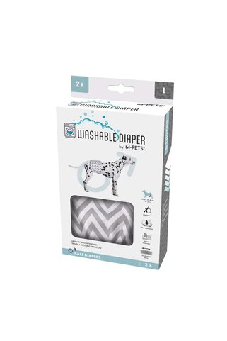 M-PETS ERKEK KÖPEKLER İÇİN YIKANABİLİR KÜLOT 2Lİ (L)
