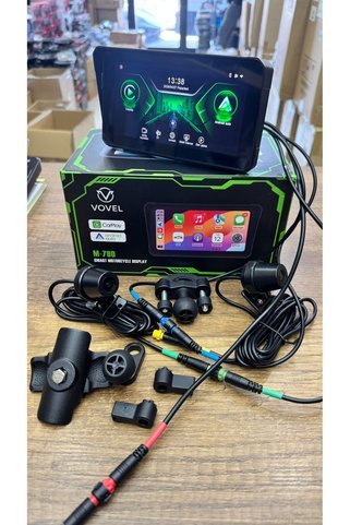 Navigold 6.25” Ekran Ön Arka Kameralı Motosiklet CarPlay Android Auto Multimedya Navigasyon