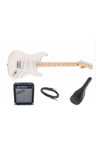SQUIER Sonic Stratocaster Awt Gitar Seti (Boston GA10 Amfi kablo kılıf pena)