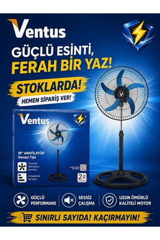 Ventus 18 VANTİLATÖR SANAYİ TİPİ