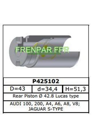FPR Fren Kaliper Pistonu Arka Audi, Jaguar