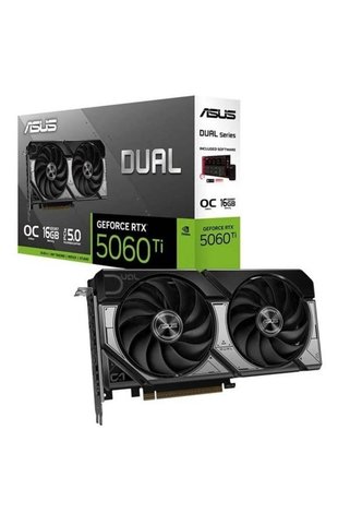 ASUS 16GB DUAL RTX5060TI-O16G GDDR7 128bit HDMI DP PCIe 5.0
