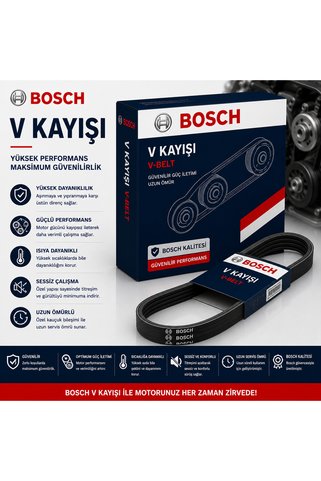 Bosch 6PK2203 Kanallı V-kayışı 1987946282 Citroen; Dodge; Ford; Jeep; Mercedes-Benz; Mitsubishi; Peu