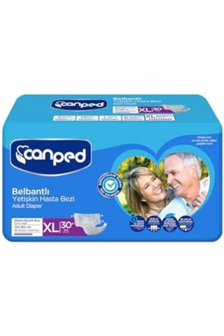 Yıldızan zkra shop Tekstil Yüzeyli Belbantlı Ekstra Büyük Boy XL 30lu Hasta Bezi 1053162