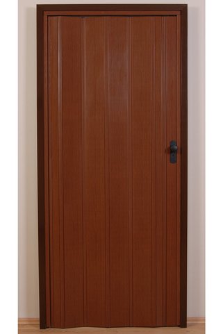 DEKORAKS Akordeon Kapı, Ceviz Ahşap Desenli, 72x215cm