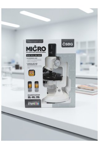 VANCKEY Çocuk Mikroskobu – Eğitim STEM Deney Seti | 100x 400x 1200x Büyütmeli Okul & Ev Kullanımı