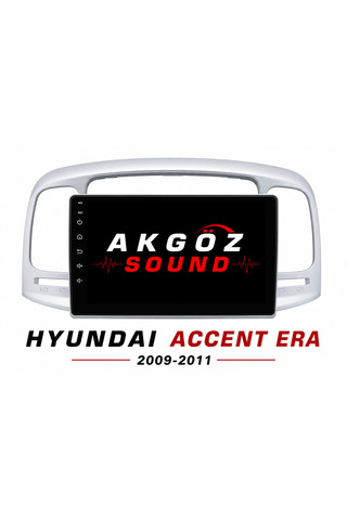 GÖZA-X HYUNDAI ACCENT ERA 2009-2011 MULTİMEDYA ÇERÇEVESİ 9 İNÇ SOKETLERİ İÇİNDE