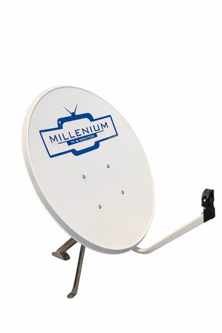 Millenium 70cm Çanak Anten Tekli Lnb 10 Metre Anten Kablo 2 Adet F Konnektör