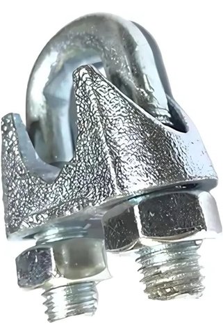 Yıldızan zkra shop Halat Klemensi, Metal, 8 mm, 5 Adet 1053162