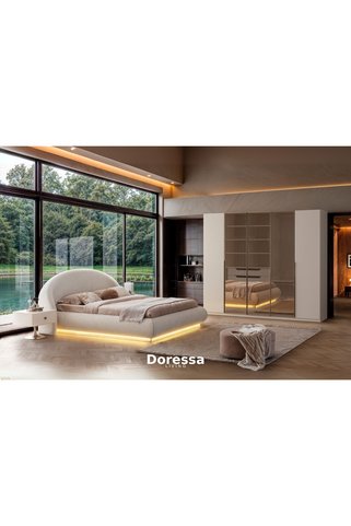 Doressa Living Marle Orta Reflekte Yatak Odası Takımı