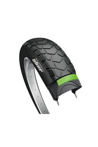 Obor 20x4.0 Escort Geen Shield 3mm Zırhlı Fat Bike Dış Lastik - Siyah Yanak