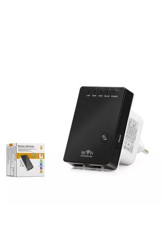 HADRON Hd9101 Wifi Repeater+ Router+Ap 300Mbps Siyah