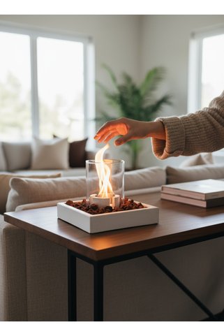 BETONİA BLOK MASAÜSTÜ ŞÖMİNE-BETFİRE ŞÖMİNE YAKITI