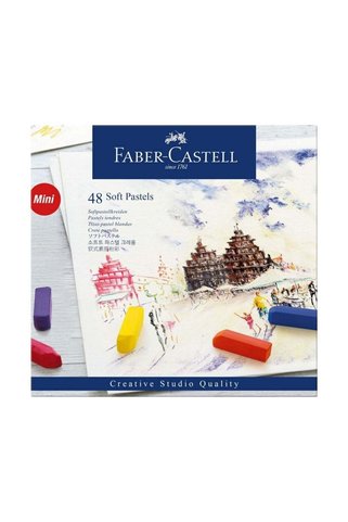 Faber Castell Goldfaber Creative Mini Soft Pastel 48'li Toz Pastel Boya Seti /