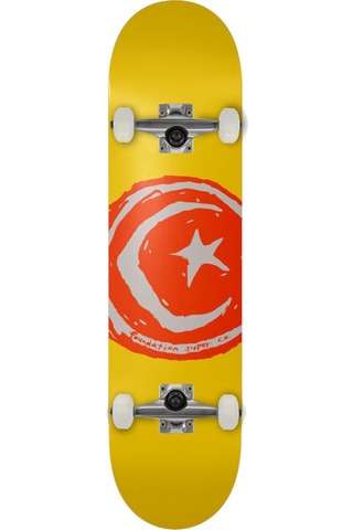 Foundation 8.25 Star And Moon Yellow Complete Profesyonel Kaykay