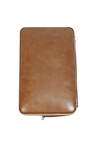 Parmida Kahverengi Deri Taşınabilir Puro Seyahat Humidoru PSH0117