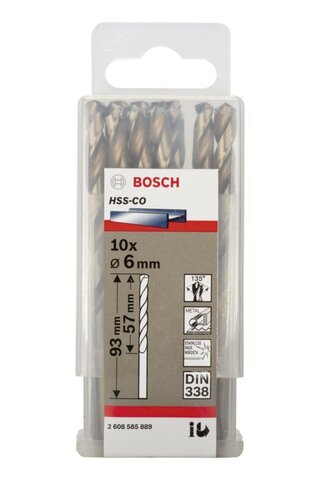 Bosch - Hss-co Metal Matkap Ucu 6*93 Mm 10'lu Paket