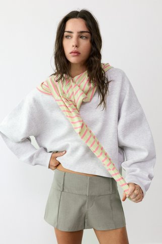 Pull & Bear Bisiklet yaka sweatshirt