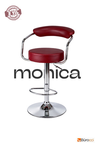 Bürocci Monica Bar Sandalyesi - Bordo Deri - 9510q0102
