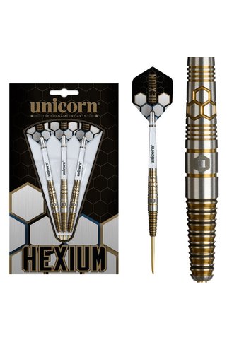 UNICORN Hexium 3 Gold & Black % 90 Tungsten Çelik Uçlu Dart Oku
