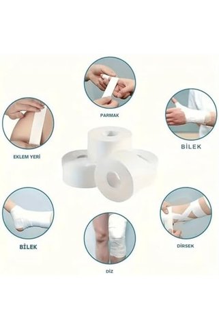 Yıldızan Terra Organik NutraBella Rijit Fiksasyon Yapışkanlı Sporcu Bandajı 3.7cm X 13 Mt Voleybol,boks,baske
