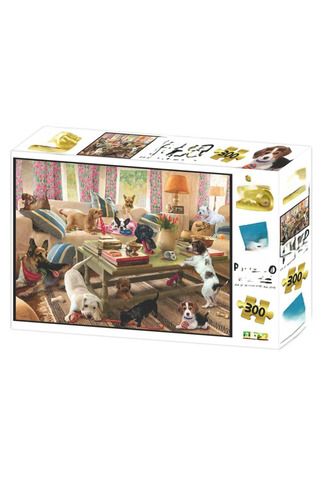 Zeus Lojistik Köpekler Oturma Odasında Puzzle 300 Parça