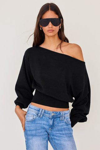 Bershka Asimetrik yaka kazak