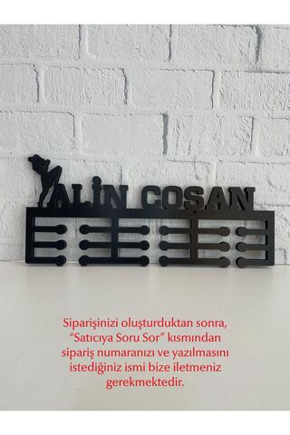 14 Design Kişiye Özel Muaythai Madalya Askısı - Unisex Figür