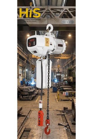 Shun 3 Ton 6 Metre 2 Hareketli Elektrikli Zincirli Caraskal Vinç 380V-7486069
