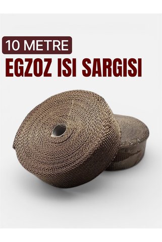 akt egzoz 10 metre egzoz yalıtım ısı sargısı, egzoz sargısı, downpipe manifold için titanyum yalıtım sargısı