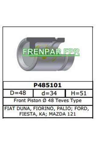 FPR Fren Kaliper Pistonu Ön Fiat, Ford, Mazda 121