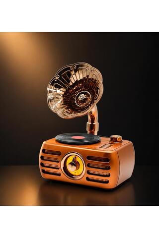BLOMSTER Everton rt-704 Gramofon Görünümlü Nostaljik Bluetooth Radyo Müzik Çalar