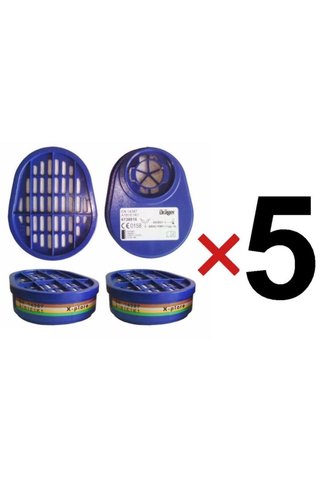 Drager X-plore A1b1e1k1 Gaz Maskesi Filtresi 6738816 3300 3500 5500 Abek1