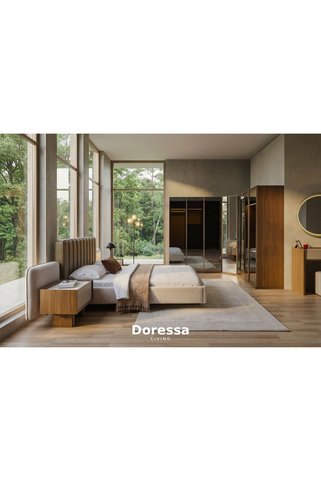 Doressa Living Vanta Reflekte Camlı Köşe Yatak Odası Takımı