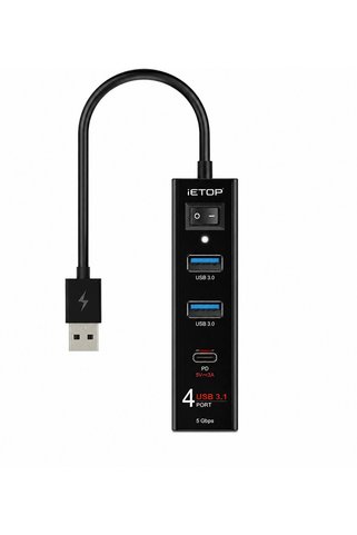 Marsilyan Usb 3.1 Gen1 Hub Pd 4 Port 5 Gbps U329A