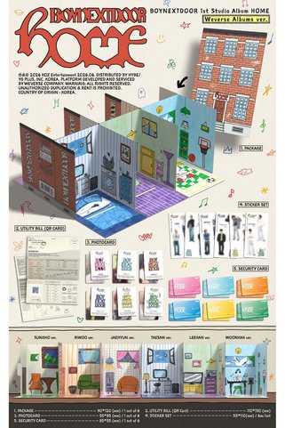 BOYNEXTDOOR - 1st Studio Album [HOME] Weverse Albums Ver.