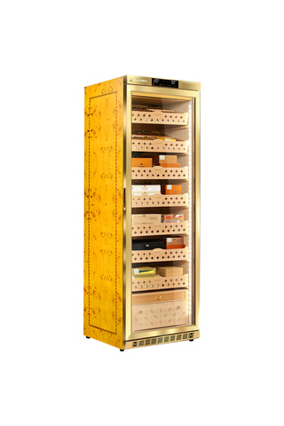 Parmida Raching Gold Elektronik Puro Dolabı – Profesyonel Humidor Kabini MON3800A