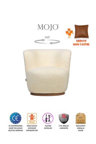 MOJO Kiwi Twist Döner Ayaklı Çocuk Koltuğu Krem