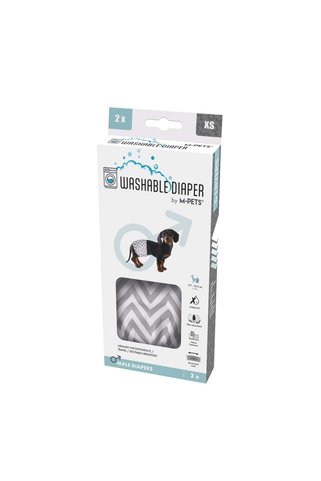 M-PETS ERKEK KÖPEKLER İÇİN YIKANABİLİR KÜLOT 2Lİ (XS)